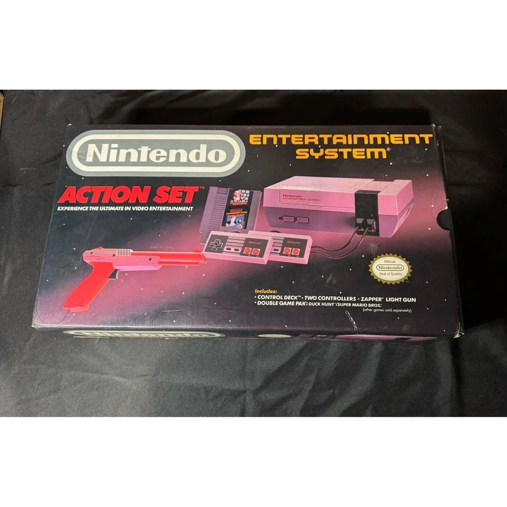 Nintendo Entertainment System NES Action Set New Open Box✅ 1985-1993‎